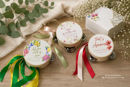 tamburello decorativo personalizzato con stampa adesiva
