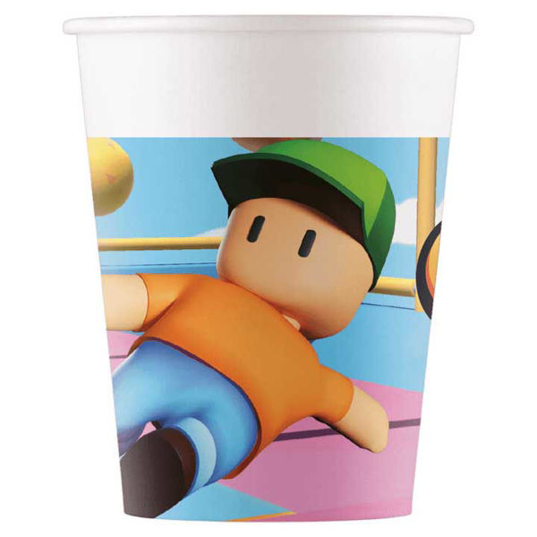 Bicchieri 200 ml Stumble Guys 8 pezzi