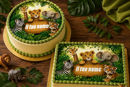 Cialda animali per torta personalizzabile con nome