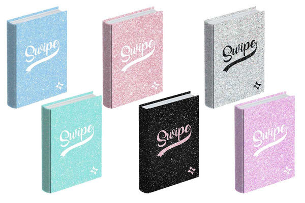 diario Swipe Glitter 12 mesi copertina glitter