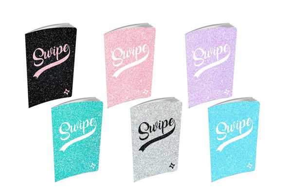 Maxi Quaderno Swipe Glitter 5 mm quadretti copertina glitter