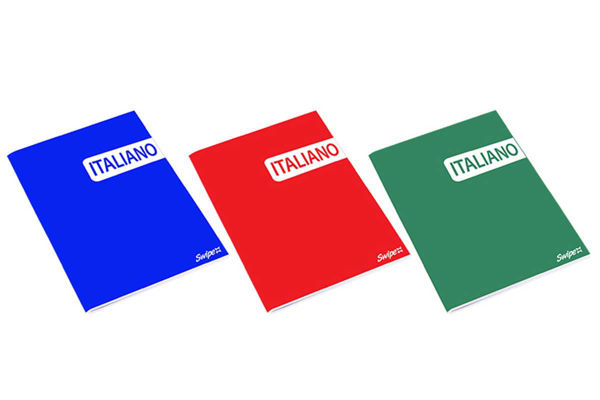 Swipe Maxi Quaderno Italiano 1 rigo copertina resistente
