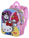 Zaino Asilo 3D Hello Kitty Happy 31x26x11 cm