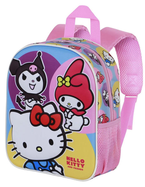 Zaino Asilo 3D Hello Kitty Happy 31x26x11 cm