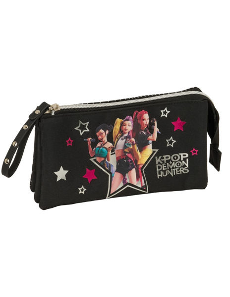 astuccio triplo K-Pop Demon Hunters 22x3x12 cm