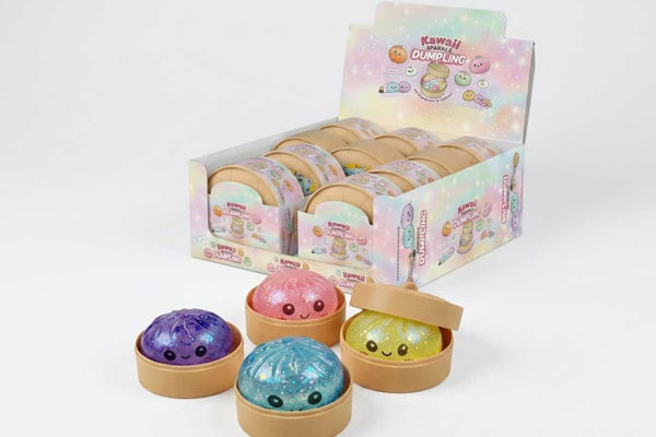 Squishy Ravioli Glitter 5 cm morbido e brillante