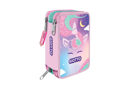 Astuccio Triplo Catty Candy Rosa con matite, penne e pennarelli