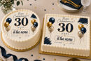 Cialda 30 Esimo Compleanno per torta personalizzabile con nome