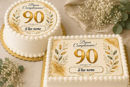 Cialda 90 Esimo Compleanno per torta personalizzabile con nome
