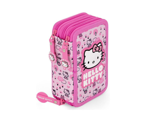 astuccio triplo riempito Exclusive Hello Kitty Pink 46 pezzi