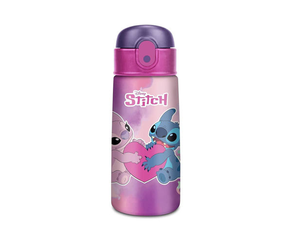 borraccia termica Seven Disney Stitch e Angel 460 ml con cannuccia