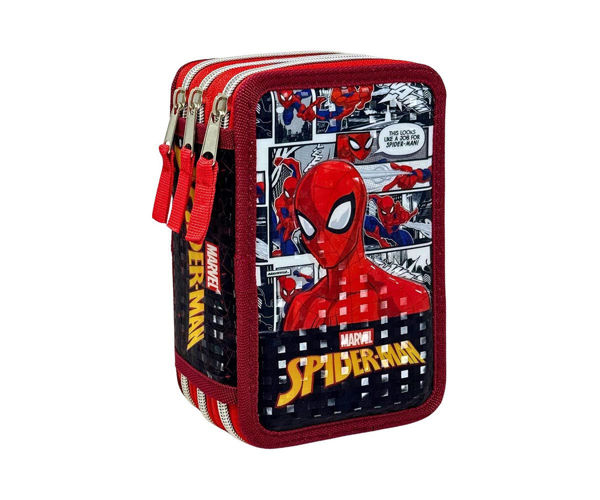 astuccio 3 zip exclusive Spider-Man 44 pezzi effetto 3D
