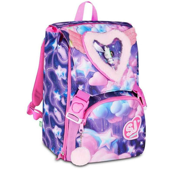 Zaino Sdoppiabile Big 28x41x16 cm Seven SJ Gang Fluffy Pink Girl