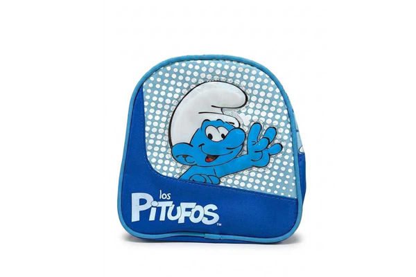 Zaino asilo Puffi Los Pitufos con spallacci regolabili