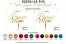 cake topper primo mese in plexiglass disponibile in diversi colori