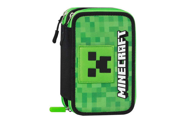 Astuccio Triplo Riempito 45 Pezzi Pixel Minecraft