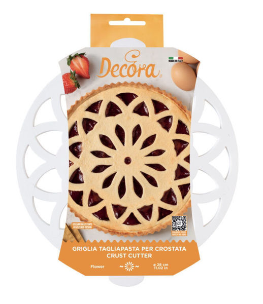 Immagine di Griglia tagliapasta per crostata Fiore 28 cm