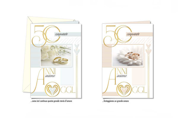 Biglietti Anniversario 50 Anni Nozze d’Oro