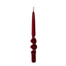 Candela Spirale Bordeaux Lucida in Cera