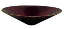 Centrotavola in Vetro Bordeaux Oro 35 cm