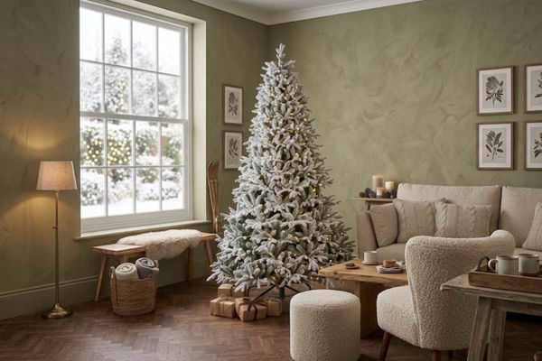 Albero di Natale Queenstown Innevato 240 cm