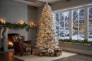 Albero Queenstown Lux Premium Innevato 240 cm con Luci LED