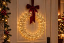 Corona Filo Oro con 50 Luci LED
