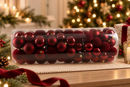 Box 100 Sfere Natalizie Bordeaux 6 7 8 cm