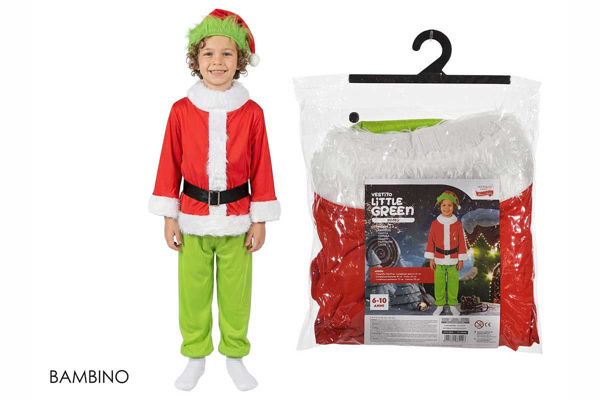 Vestito Personalizzato Natalizio Bambino Verde