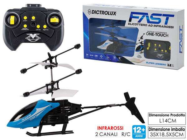 Fast Elicottero Radiocomandato Dictrolux a Infrarossi 2 Canali