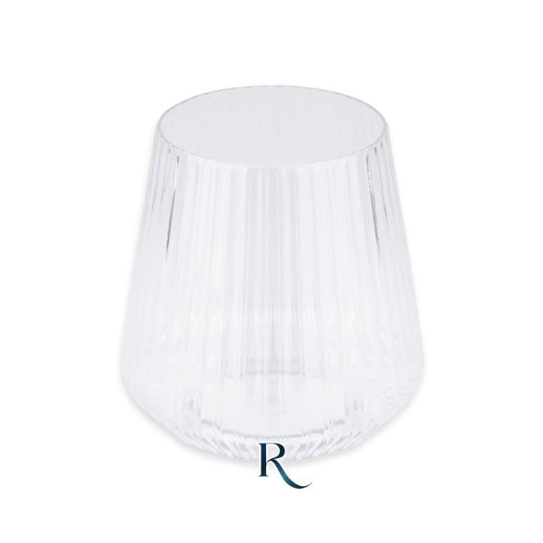Immagine di 6 Bicchieri Tumbler Riutilizza. cc.360 Ribbed Crys