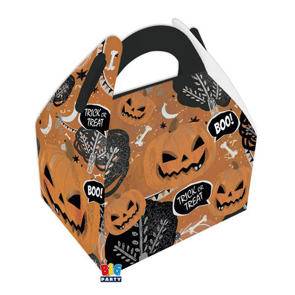 Happy Box Scary Halloween 15x18x11 cm scatole porta dolcetti 6 pezzi Big Party