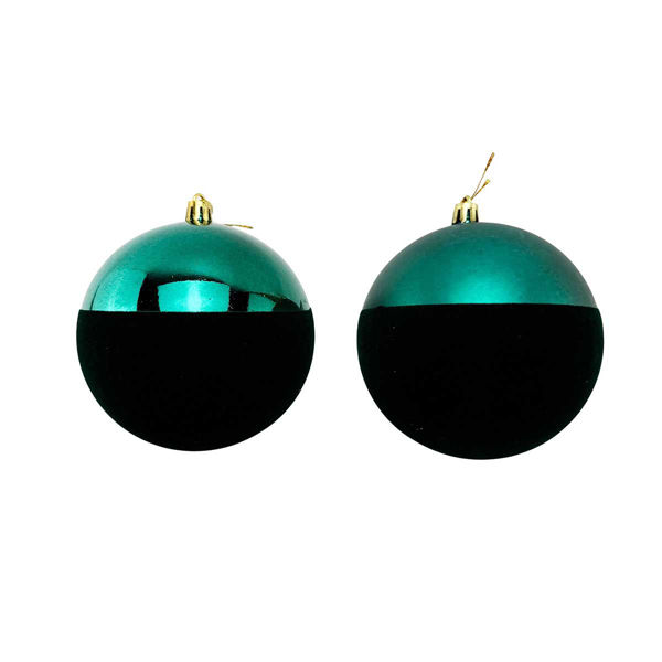 Immagine di Palla double verdone in plastica 10 cm