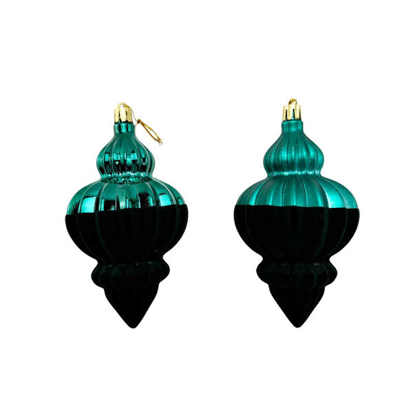 Immagine di Pendente double verdone in plastica 7x12 cm