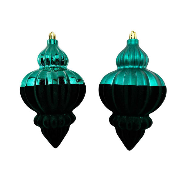 Immagine di Pendente double verdone in plastica 9x16 cm