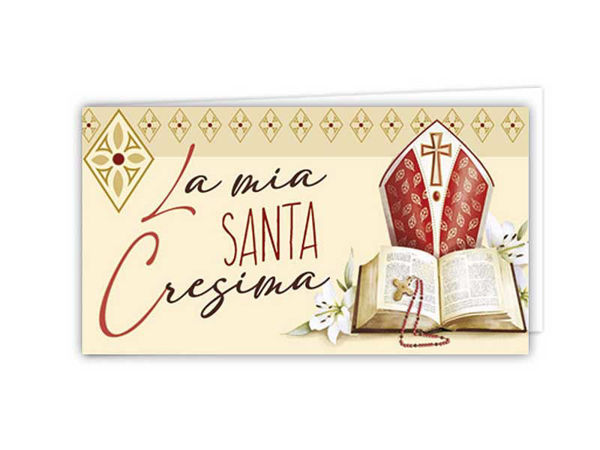 20 Bigliettini Bomboniere Santa Cresima Stampabili