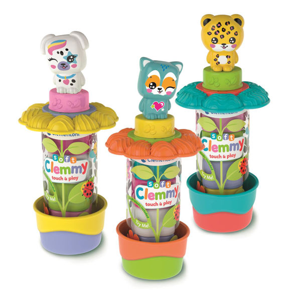 Clemmy Garden Tubes Baby Clementoni con mattoncini fiore e personaggio