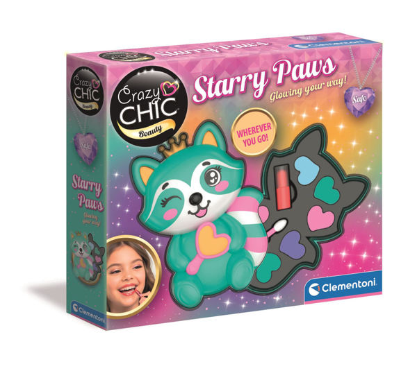 Crazy Chic Starry Paws Trousse Make Up Clementoni