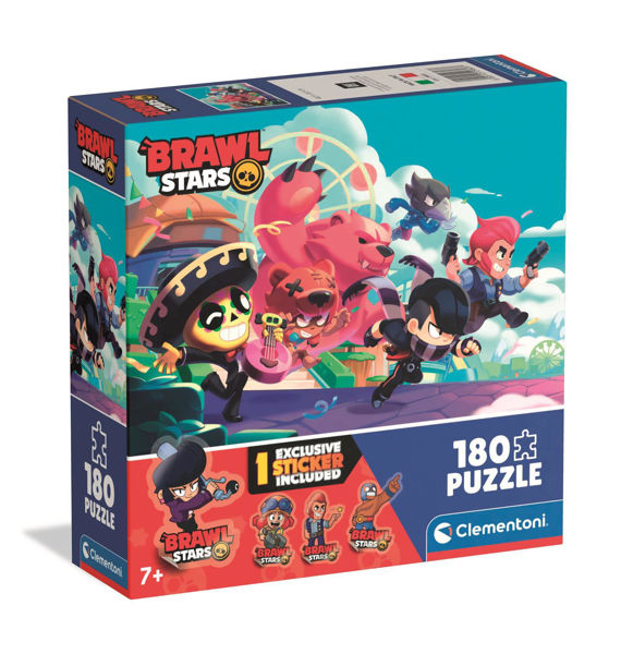 Puzzle 180 Square Box Brawl Stars Clementoni con sticker