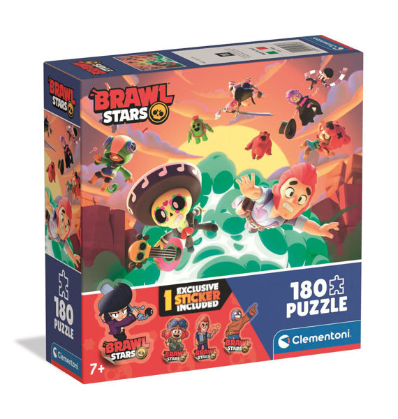 Puzzle 180 Brawl Stars Clementoni con Colt Poco e Leon