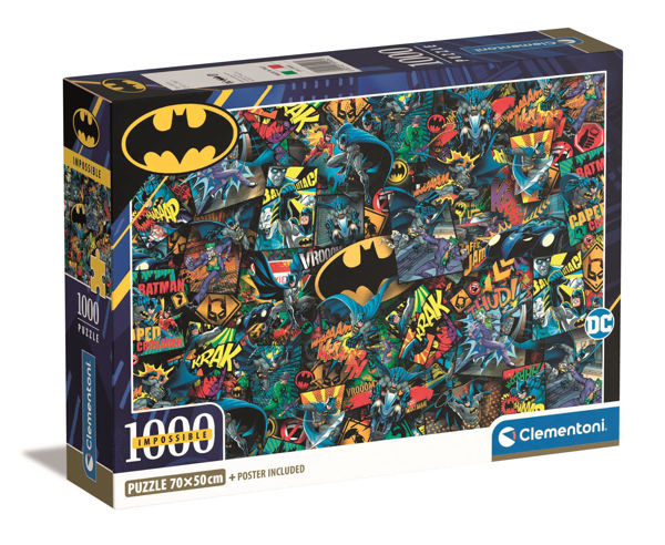 Puzzle 1000 Impossible Batman Compact Clementoni