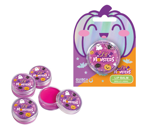 Lil Monsters balsamo labbra rosa lampone bambini Guirca Halloween