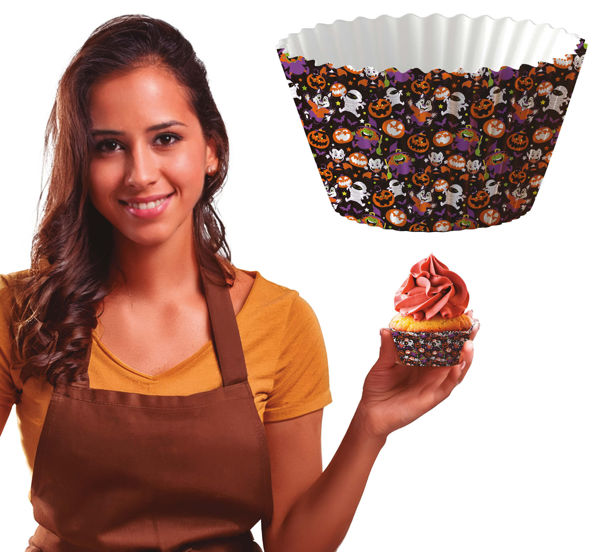 pirottini Halloween mostri e zucche per cupcake 5 cm Guirca