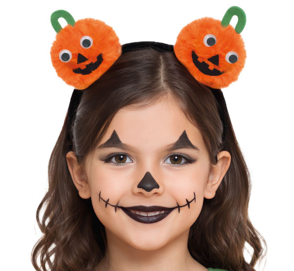 cerchietto Halloween con zucche arancioni Guirca