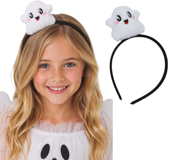 cerchietto Halloween con fantasmi in peluche Guirca