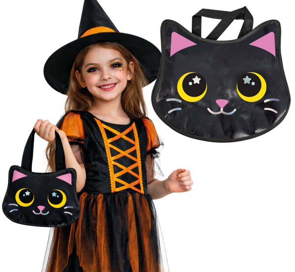 Immagine di Borsa Gatto, Metallizzata, Pvc, 29X31 Cm