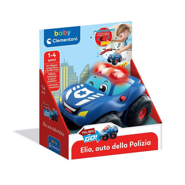 Elia Auto della Polizia Baby Clementoni con funzione Pull-Back