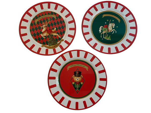 Immagine di Sottopiatto decorato in plastica 33 cm assortiti