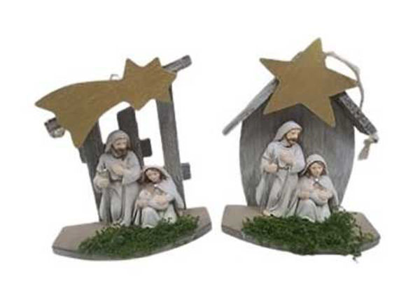 Immagine di Presepe in poliresina 11x4,5x14 cm assortiti