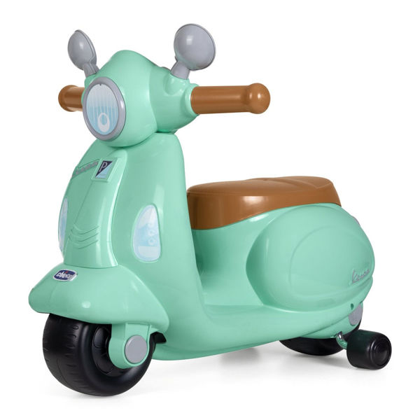 Immagine di Vespa Primavera Chicco Cavalcabile Verde Latte e Menta